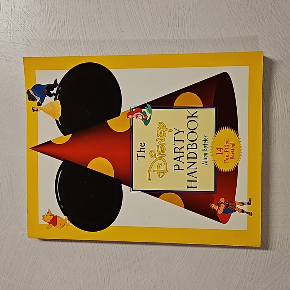 The Disney Party Handbook vintage foodie gift ready bundle with a tee 1998